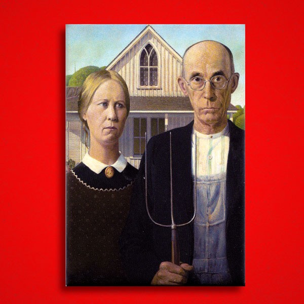 Wood, Grant: American Gothic - Magnet