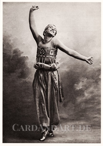 Vaslav Nijinsky - The golden Slave - Postkarte