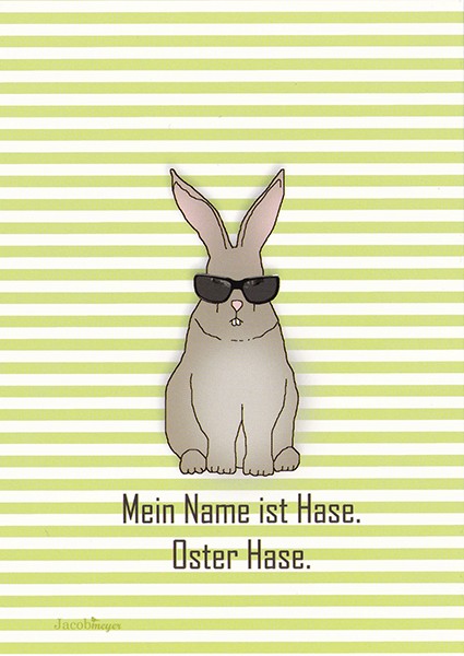 Mein Name ist Hase - Postkarte
