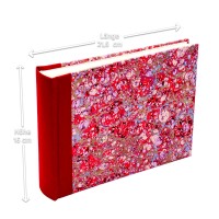 Fotoalbum gebunden mit Florentiner Papier " Lapis Rosso " 21,5 x 16 cm Fotoalbum gebunden mit Florentiner Papier " Lapis Rosso " 21,5 x 16 cm