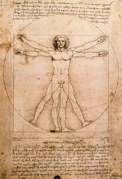 Leonardo da Vinci - Vitruvianischer Mensch, Poster