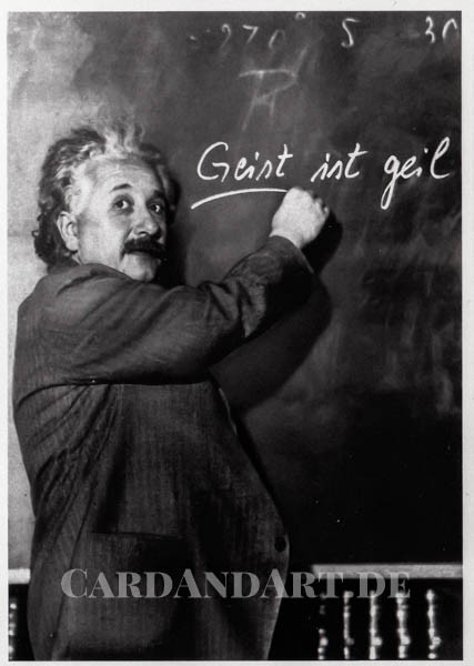 Einstein Im Geiste - Postkarte