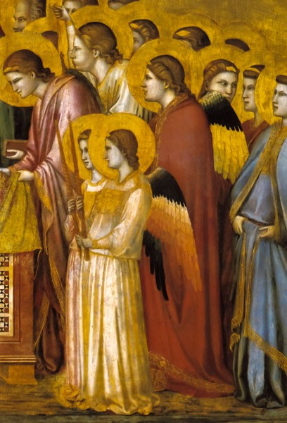 Giotto di Bondone: Engel - Klappkarte