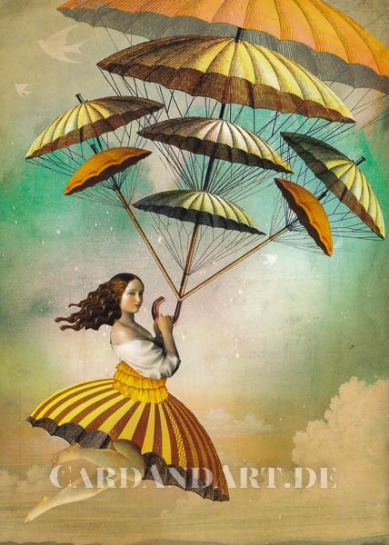 Catrin Welz-Stein, Acht der Stäbe - Postkarte