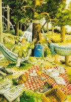 Inge Löök: Siesta im Wald - Postkarte Nr. 14 Inge Löök: Siesta im Wald - Postkarte Nr. 14