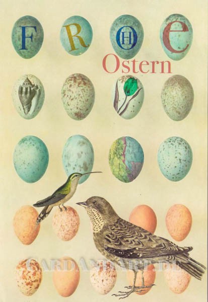 Kolibri - Ostereier - Doppelkarte