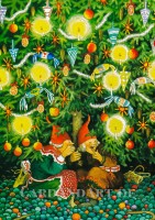 Inge Löök: Wichtelfrauen unterm Tannenbaum - Postkarte Nr. 45 Inge Löök: Wichtelfrauen unterm Tannenbaum - Postkarte Nr. 45