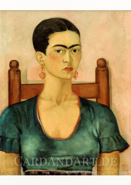 Kahlo Frida: Selbstportrait - Postkarte