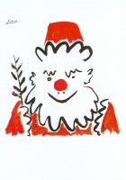 Picasso: Père Noel - Weihnachtsmann Postkarte Picasso: Père Noel - Weihnachtsmann Postkarte