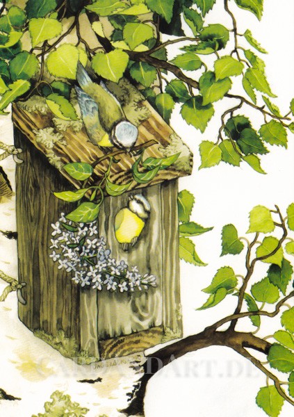 Inge Löök: Nestbau - Postkarte Nr. 119