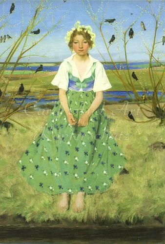 Slott-Moller, Harald: Frühling - Klappkarte