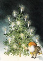 Tomtes Weihnachtsbaum - Catarina Kruusval - Postkarte Tomtes Weihnachtsbaum - Catarina Kruusval - Postkarte
