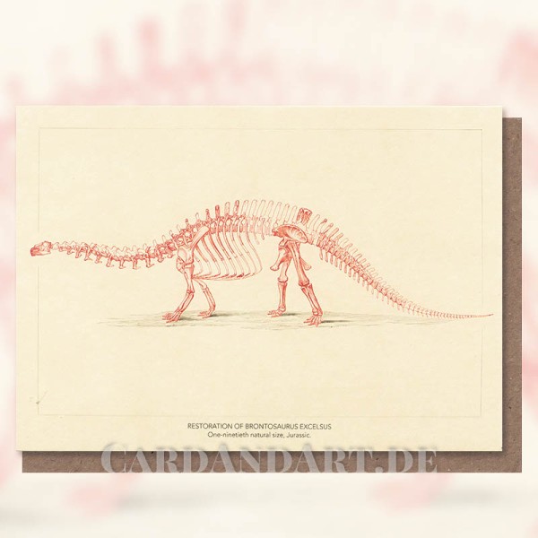 Brontosaurus - Klappkarte