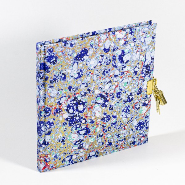 Tagebuch mit Schloss - Lapis Lux - 148x165mm, 100 Seiten