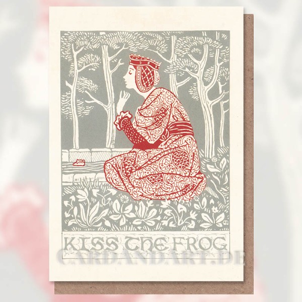 Kiss The Frog - Klappkarte
