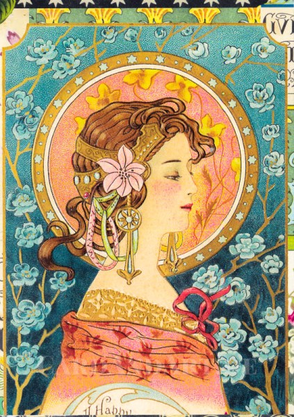 Gwenaelle Trolez - Mucha - Postkarte