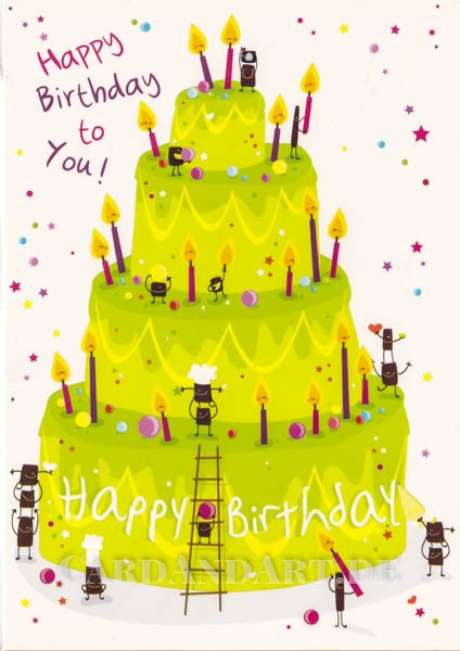 Happy Birthday to You - Klappkarte mit Kuvert