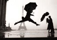 Eiffelturm im Regen - Postkarte Eiffelturm im Regen - Postkarte