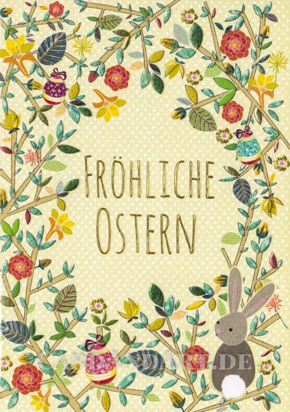 Fröhliche Ostern - Doppelkarte