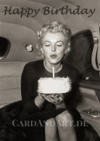 Marilyn Monroe - Happy Birthday - Postkarte Marilyn Monroe - Happy Birthday - Postkarte