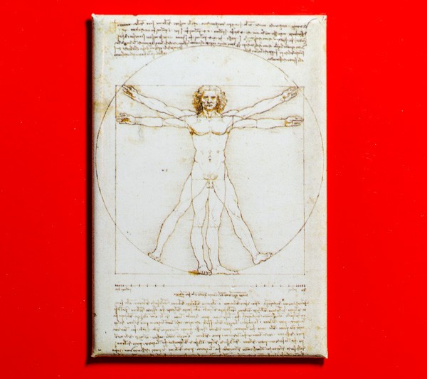 Vitruvianischer Mensch von Leonardo da Vinci - Magnet