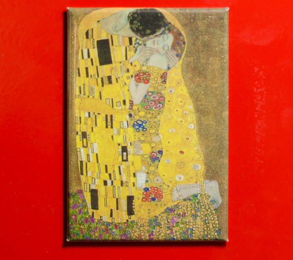 Klimt Gustav, Der Kuss - Magnet