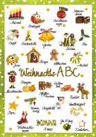 Weihnachts ABC - Postkarte Weihnachts ABC - Postkarte