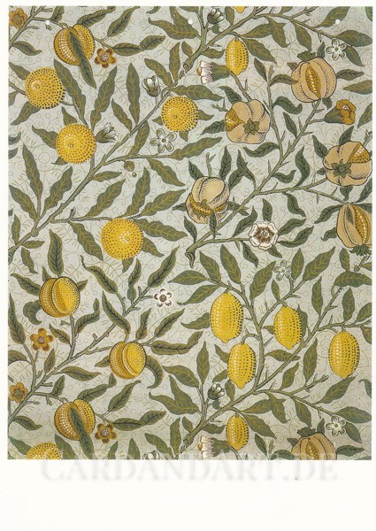 Morris: Frucht oder Granatapfel - Postkarte