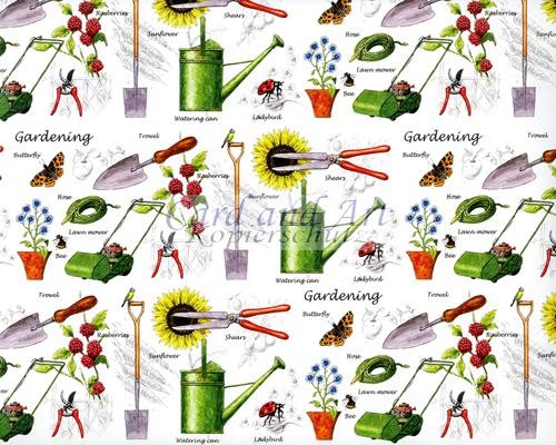 Gardening - Geschenkpapier aus England