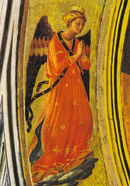 Fra Angelico - Musizierender Engel - Postkarte