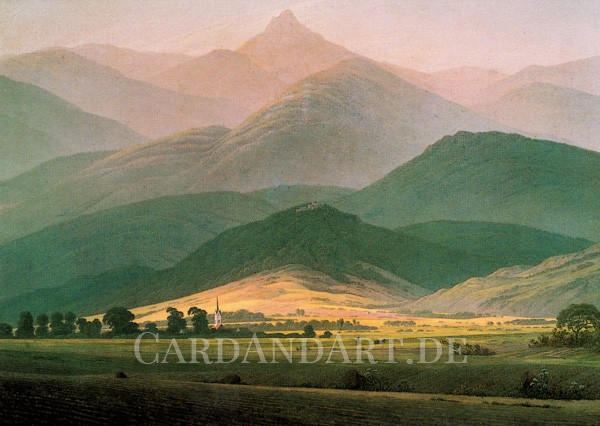 Friedrich, Caspar David: Berglandschaft - Postkarte