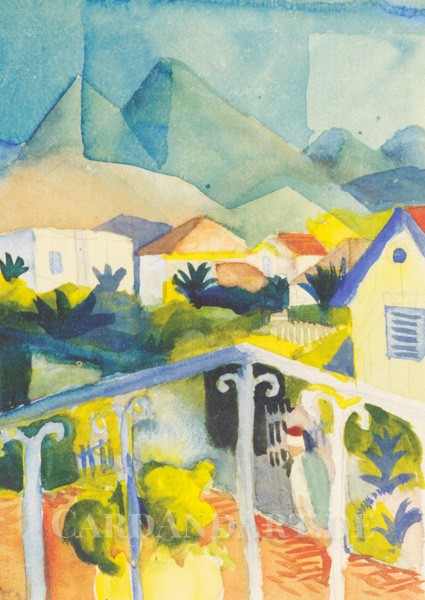 Macke August: Saint Germain bei Tunis - Postkarte