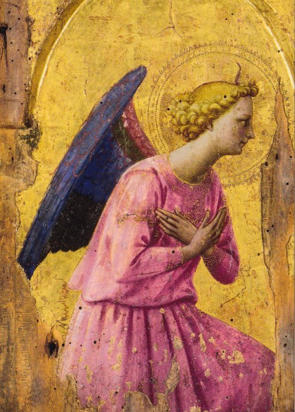 Fra Angelico - Anbetender Engel - Postkarte