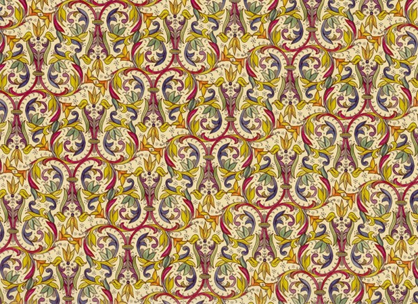 Florentiner hell - Geschenkpapier mit goldfarbenem Druck