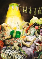 Inge Löök: Bettgeschichten - Postkarte Nr. 21 Inge Löök: Bettgeschichten - Postkarte Nr. 21