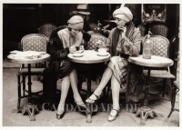 Im Café - Postkarte Im Café - Postkarte