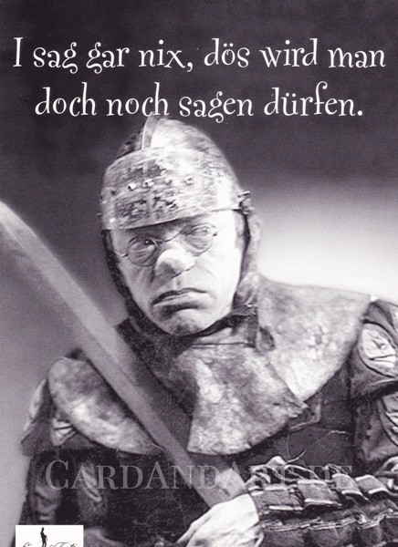 Valentin: I sag gar nix - Postkarte