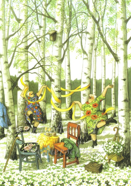 Inge Löök: Tanz in den Frühling - Postkarte Nr. 36