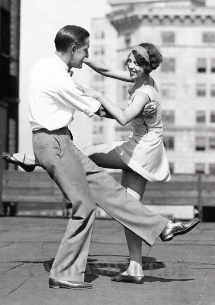 Dancing NY Roof Top - Postkarte