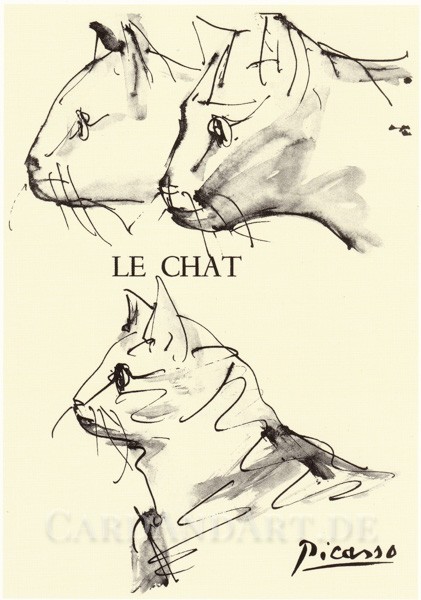 Picasso: Le Chat - Postkarte