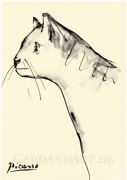 Picasso: Le Chat - Postkarte