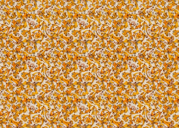 Florentina gold-gelb - Geschenkpapier mit goldfarbenem Druck
