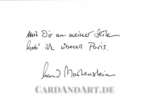Martenstein: Mir Dir an meiner Seite - Postkarte