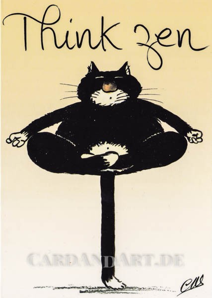 Claude-Henri Saunier - Think Zen - Klappkarte