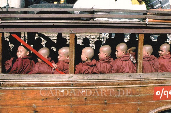 Klosterschüler, Burma - Postkarte