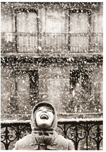 Boubat Edouard: Florence im Schnee - Paris 1950 - Postkarte