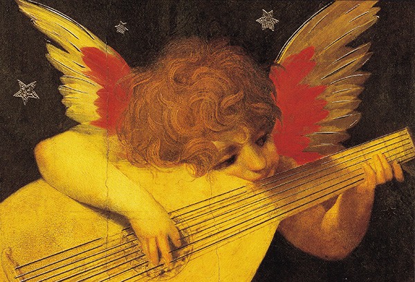 Fiorentino: Musizierender Engel - Klappkarte