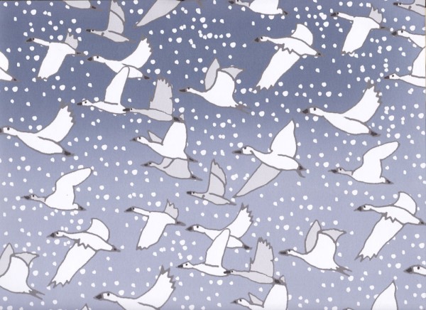 Snow Goose - Geschenkpapier Weihnachten