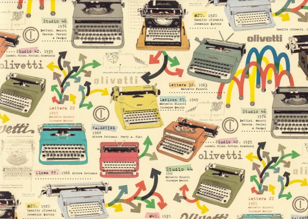 Typewriter - Geschenkpapier