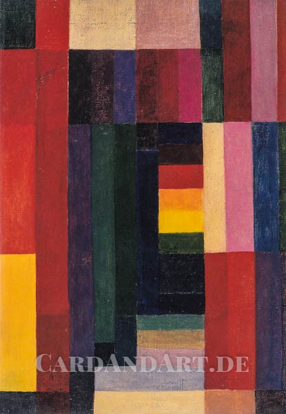 Johannes Itten: Horizontal - Vertikal - Klappkarte